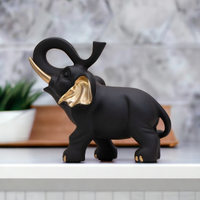 statue elephant noir