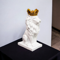 statue roi lion couronne