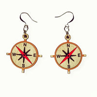boucles d'oreilles boussole