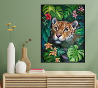 sticker mural léopard