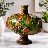 Fût Décoratif en Céramique – Baril Vintage Artisanale & Objet Déco Original