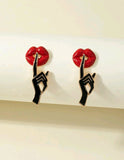 boucles d'oreilles lèvres