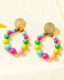 boucles d'oreilles multicolore