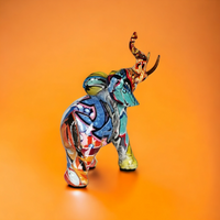 sculpture éléphant graffiti