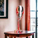 deco sculpture visage abstrait