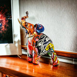 statue éléphant graffiti