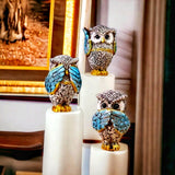 ensemble hibou décoratif