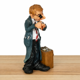 Figurine Humoristique du Bijoutier Concentré - Cadeaux Homme
