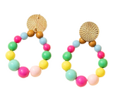 boucles d'oreilles pastel
