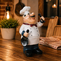 Statue Chef Cuisinier Cuistot – Décoration Cuisine & Idée Cadeau Originale