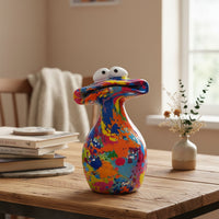 Statue Grenouille Design Colorée