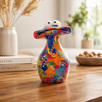 Statue Grenouille Design Colorée
