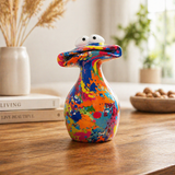Statue Grenouille Design Colorée