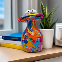 Statue Grenouille Design Colorée