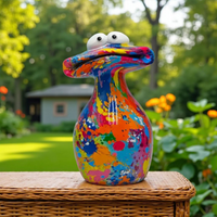 Statue Grenouille Design Colorée