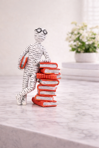Statuette Déco Lecteur – Sculpture Design Livres