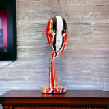 Visage Abstrait - Sculpture Artistique 30 cm