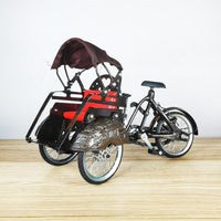 tricycle décoratif en vélo