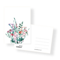 carte postale fleurs