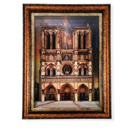 Tableau Artisanal Notre-Dame de Paris en Relief Papier 3D - KDEZO