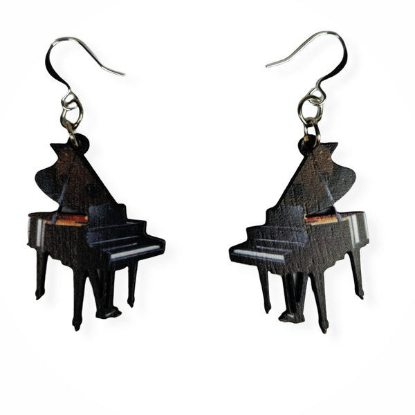 boucles d'oreilles piano