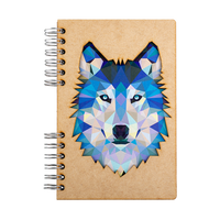 carnet en bois loup