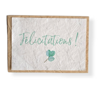 carte à planter félicitations