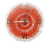 Horloge Silencieuse Saumon 35 cm en Epoxy : Élégance et Modernité à Votre Portée - KDEZO
