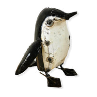 pingouin en métal recyclé