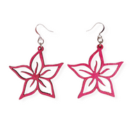 boucles d'oreilles plumeria