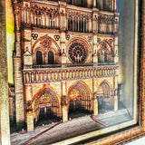 Tableau Artisanal Notre-Dame de Paris en Relief Papier 3D - KDEZO